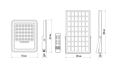 Прожектор с солнечной панелью PFL SOLAR 02 100 6500K GR IP65